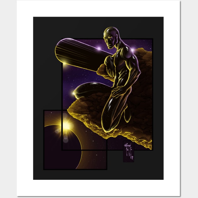 Silver Surfer by Angel Falto Wall Art by AV Art Studio